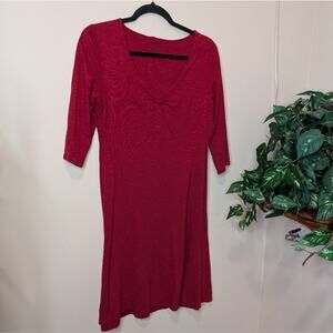 Toad & Co. Rosalinda Red Midi Dress Size Medium